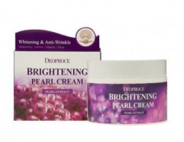 Deoproce Moisture Brightening Pearl Cream - Крем для лица питательный с экстрактом жемчуга, 100 г