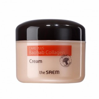 Крем с коллагеном и экстрактом баобаба The Saem Care Plus Baobab Collagen Cream  100ml