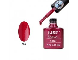 Shellac Bluesky № 509 Red Baroness - Красное бордо с перламутром 10 мл