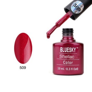 Shellac Bluesky № 509 Red Baroness - Красное бордо с перламутром 10 мл